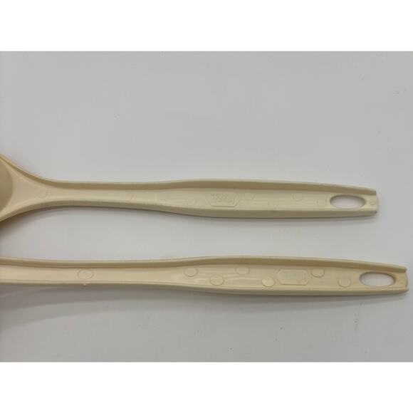 Vintage Foley Ladle & Serving Spoon Set - Beige Kitchen Utensils Retro - Picture 3 of 4
